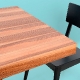 Plateau de table bois chêne chêne rustique noyer olivier frêne épais design relief lignes droites avec une épaisseur 6 cm plaqué