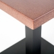 Plateau de table Classique plaqué bois noyer bois olivier chêne rustique ou laqué effet relief sciage