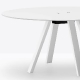 Table 4 pieds Arki pedrali acier laqué bois multiplis compact