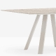 Table 4 pieds Arki pedrali acier laqué bois multiplis compact Recherche d'une table moderne pour restaurant