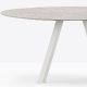 Table 4 pieds Arki pedrali acier laqué bois multiplis compact Recherche d'une table moderne pour restaurant