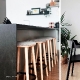 Table design bois 4 pieds Babila Pedrali frene Plateau Fenix bois multiplis plateau design marbre 