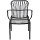 Fauteuil Bridge Triko jardin terrasse restaurant vert gris rouge 