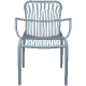 Fauteuil Bridge Triko jardin terrasse restaurant vert gris rouge 