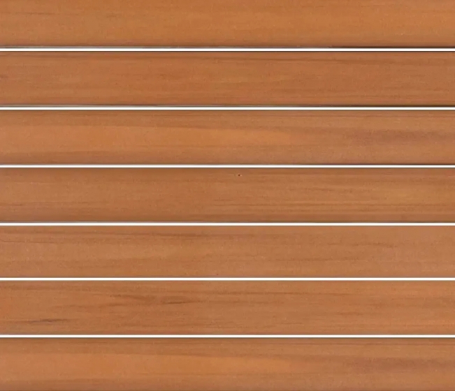 Fauteuil Bavaria aluminium brossé et anodisé, satiné. Les assises et les dossiers Tech-no wood teck contral vieilli ou huilé em