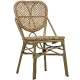 Chaise Gabryel terrasse restaurant jardin marron 