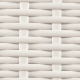 Fauteuil Music tressage wicker en fibre plat . Empilable blanc ou noir . idéal pour terrasse 