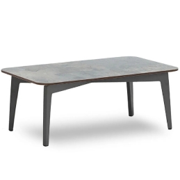 Table basse, Diva, Structure: aluminium laqué peint; Couleur: anthracite;