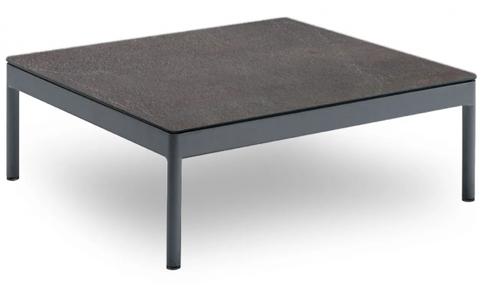 Table basse, Bergen, Structure: aluminium laqué peint; Couleur: anthracite;