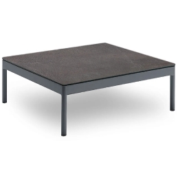 Table basse, Bergen, Structure: aluminium laqué peint; Couleur: anthracite;