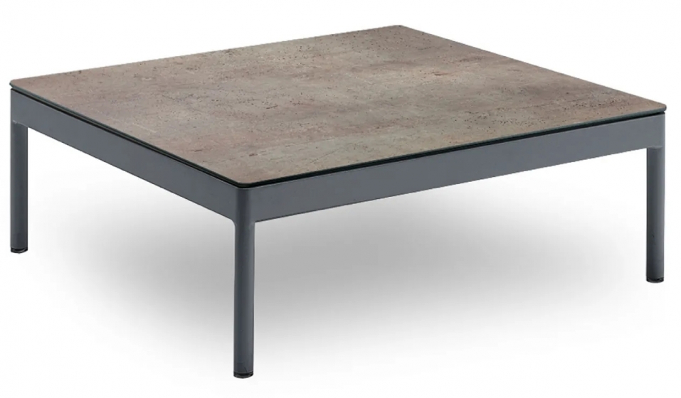 Table basse, Bergen, Structure: aluminium laqué peint; Couleur: anthracite;