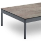 Table basse, Bergen, Structure: aluminium laqué peint; Couleur: anthracite;