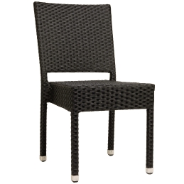 Chaise Madja • Aluminium 30*30*1,5 mm• Résistant aux UV• Tissage plat PE 5x5• Empilable