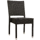 Chaise Madja • Aluminium 30*30*1,5 mm• Résistant aux UV• Tissage plat PE 5x5• Empilable