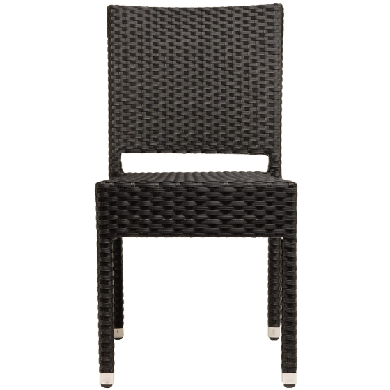 Chaise Madja • Aluminium 30*30*1,5 mm• Résistant aux UV• Tissage plat PE 5x5• Empilable