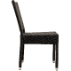Chaise Madja • Aluminium 30*30*1,5 mm• Résistant aux UV• Tissage plat PE 5x5• Empilable