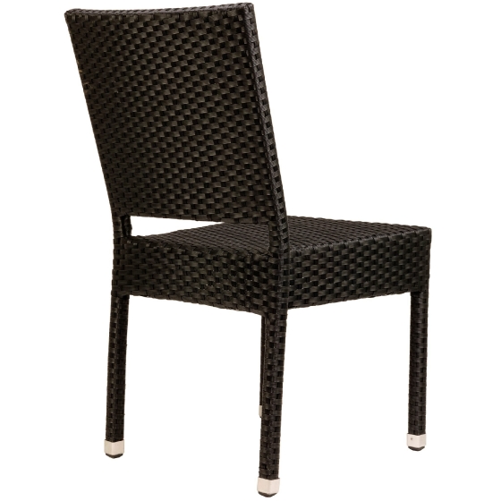 Chaise Madja • Aluminium 30*30*1,5 mm• Résistant aux UV• Tissage plat PE 5x5• Empilable