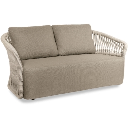 Canapé, Method, Dossier: corde; Structure: aluminium laqué peint; Assise: coussin garni;