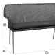 Banquette sofia • Aluminium Ø30*1,5 mm• Revêtement par poudre