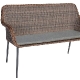 Banquette sofia • Aluminium Ø30*1,5 mm• Revêtement par poudre