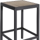 Mange debout 4 pieds, Oslo, Structure: aluminium laqué peint; Couleur: anthracite;