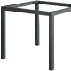 Pied de table, MDT, Structure: aluminium laqué peint;