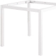 Pied de table, MDT, Structure: aluminium laqué peint;