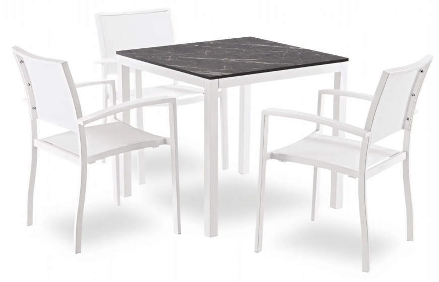 Pied de table, MDT, Structure: aluminium laqué peint;