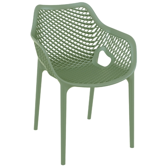 Fauteuil Bridge Tahiti jardin terrasse bar restaurant terrasse • Polypropylène avec fibre de verre• Empilable