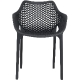 Fauteuil Bridge Tahiti jardin terrasse bar restaurant terrasse • Polypropylène avec fibre de verre• Empilable