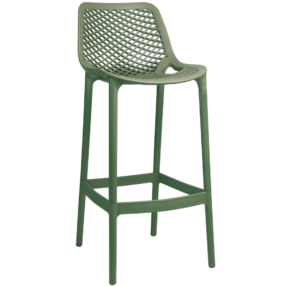 Chaise haute Tahiti jardin terrasse bar restaurant terrasse • Polypropylène avec fibre de verre• Empilable
