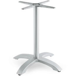 Pied de table Capri 4 branches Base en injection d'aluminium peint en polyester. pour terrasse restaurant