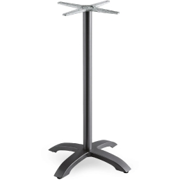 Pied de mange debout, Capri Bar, Structure: fonte d'aluminium, aluminium laqué peint; Couleur: gris, anthracite; Base pieds: qua