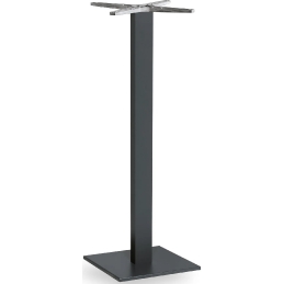 Pied de mange debout Lugano bar Bases en aluminium pour terrasse et restaurant pratique table haute design noir ou gris