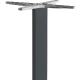 Pied de mange debout Lugano bar Bases en aluminium pour terrasse et restaurant pratique table haute design noir ou gris