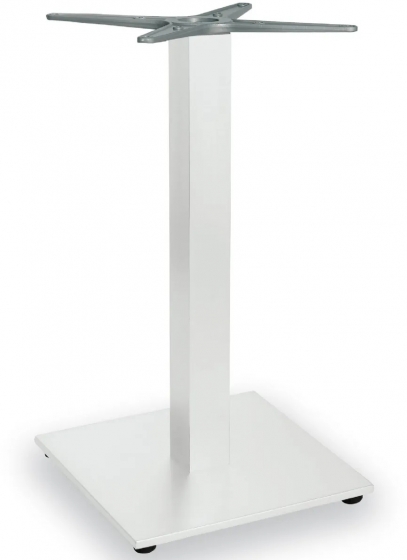 Pied de table colonne Zurigo pour terrasse et restaurant extérieur Pour plateaux Ø 80 cm ou 60x60 - 70x70 - 80x80 cm blanc gris 