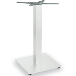 Pied de table colonne Zurigo pour terrasse et restaurant extérieur Pour plateaux Ø 80 cm ou 60x60 - 70x70 - 80x80 cm blanc gris 