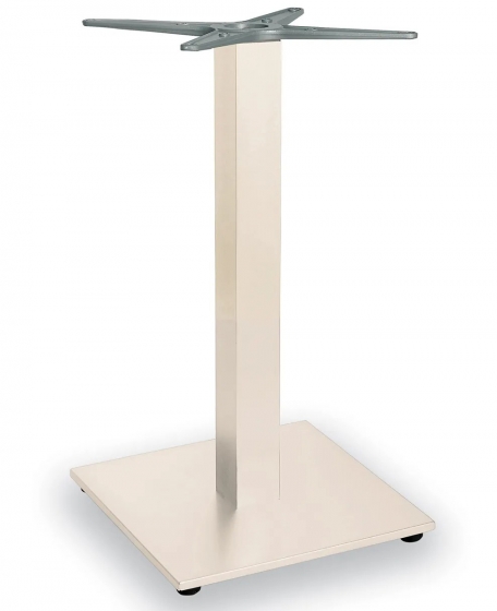 Pied de table colonne Zurigo pour terrasse et restaurant extérieur Pour plateaux Ø 80 cm ou 60x60 - 70x70 - 80x80 cm blanc gris 