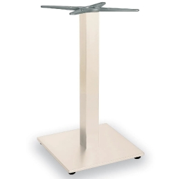 Pied de table colonne Zurigo pour terrasse et restaurant extérieur Pour plateaux Ø 80 cm ou 60x60 - 70x70 - 80x80 cm blanc gris 