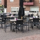 Pied de table Rivoli restaurant jardin terrasse bar kife noir 