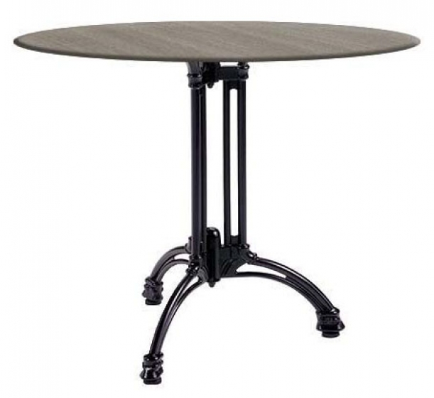 Pied de table Rivoli restaurant jardin terrasse bar kife noir 