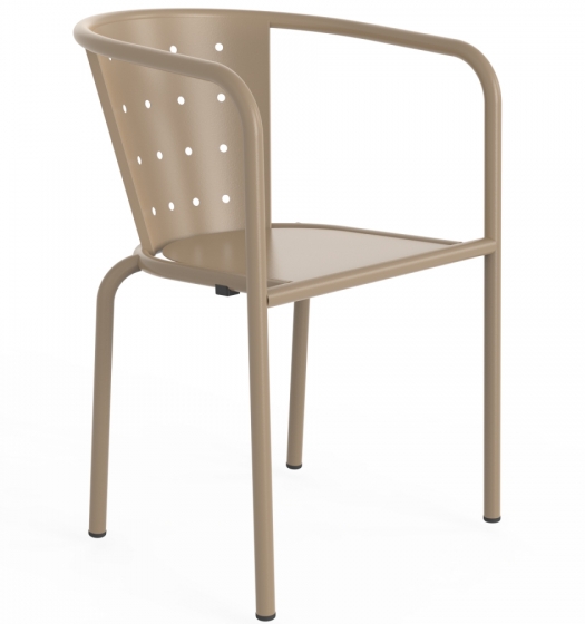 Fauteuil Bridge 508 Adico Dossier: metal; Fonction: empilable x 8; Structure: acier laqué; Assise: bois, metal; Couleur: aux cho