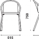 Fauteuil Bridge Manel Adico Dossier: metal; Fonction: empilable x 8; Structure: aluminium laqué peint; Assise: metal; Couleur: a