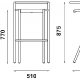 Tabouret 5008 B Adico Dossier: metal; Fonction: empilable x 4; Structure: acier laqué; Assise: metal; Couleur: aux choix personn