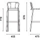 Chaise haute 786 B Adico Dossier: metal; Fonction: empilable x 4; Structure: acier laqué; Assise: metal; Couleur: aux choix pers