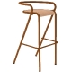 Tabouret 5008 B bois Adico Dossier: metal; Fonction: empilable x 4; Structure: acier- revêtement en poudre; Assise: bois; Couleu