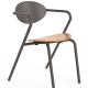 Fauteuil Bridge Arpa Adico Dossier: metal; Fonction: empilable x 8; Structure: acier laqué; Assise: bois; Couleur: aux choix per