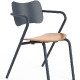 Fauteuil Bridge Arpa Adico Dossier: metal; Fonction: empilable x 8; Structure: acier laqué; Assise: bois; Couleur: aux choix per