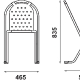 Chaise 5005 Adico Dossier: metal; Fonction: empilable x 12; Structure: acier laqué; Assise: metal; Couleur: aux choix personnali