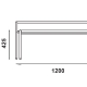 Banc 5008 C Adico Fonction: empilable x 4; Structure: acier laqué; Assise: metal; Couleur: aux choix personnalisable 5008, extér